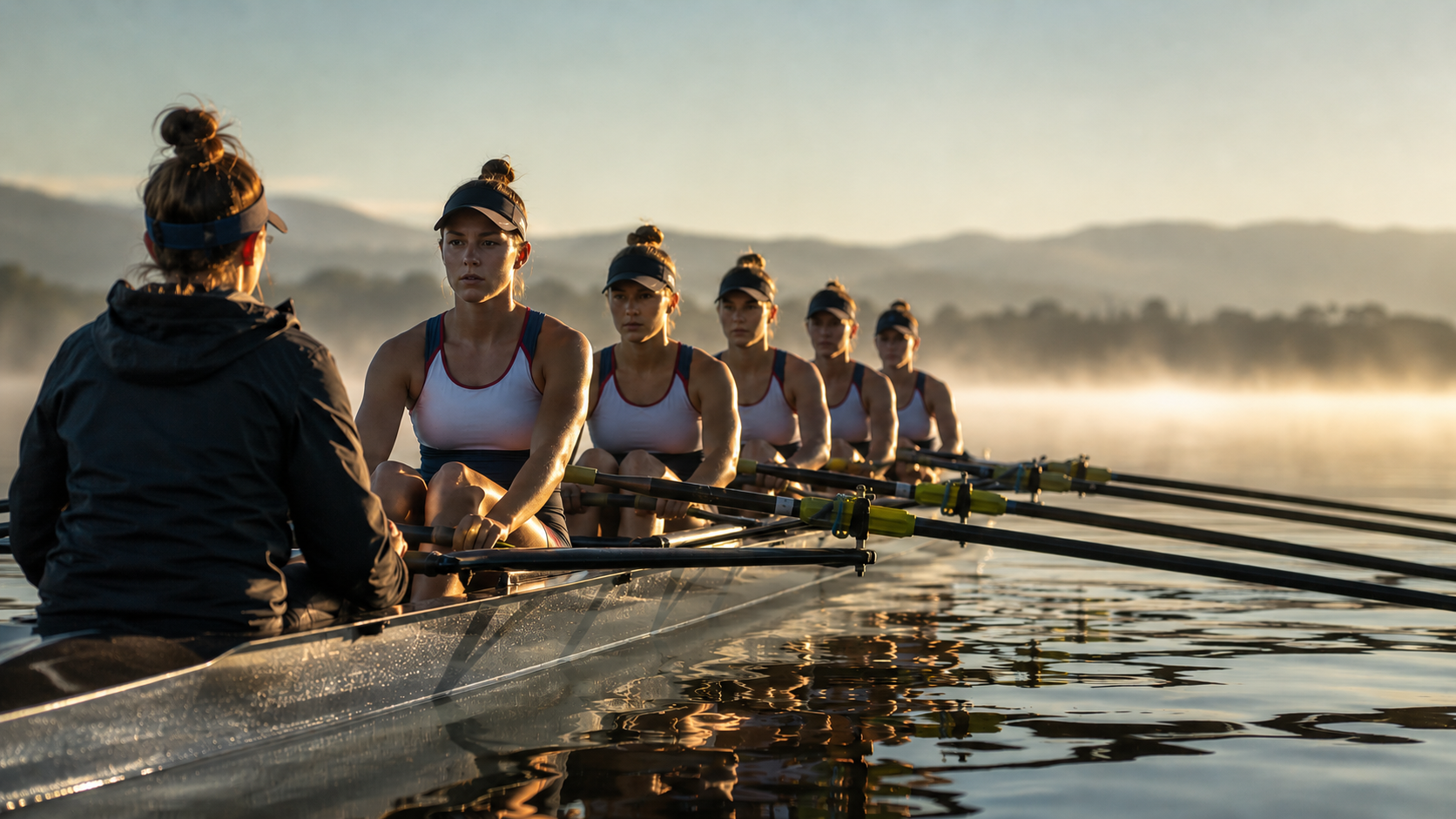 Opportunity Foundation - Row team at the starting line, preparedness, eager anticipation,  